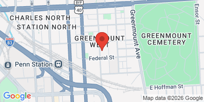 Map showing location of Guilford Hall Brewery