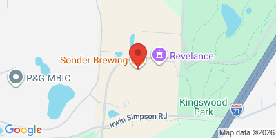 Map showing location of Sonder Brewing