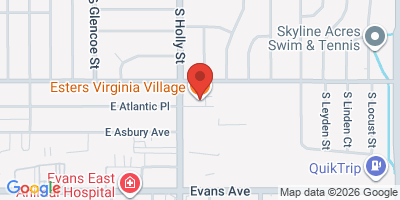 Map showing location of Esters Virginia Village