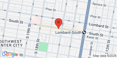 Map showing location of Founding Fathers South St Sports Bar & Grill