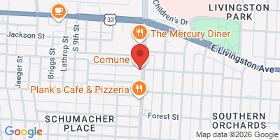 Map showing location of Parson's North Brewing Company