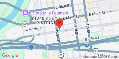 Map showing location of Dempsey's Food and Spirits