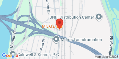 Map showing location of Mr. G's Sportsbar