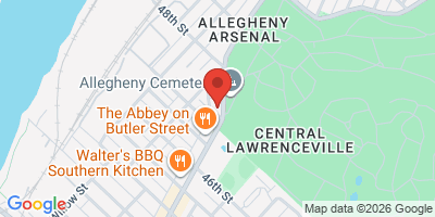 Map showing location of The Pitch on Butler
