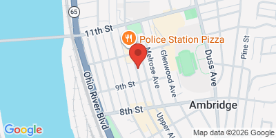 Map showing location of Fermata Brewing Company