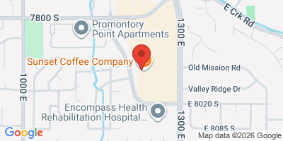 Map showing location of Sunset Coffee