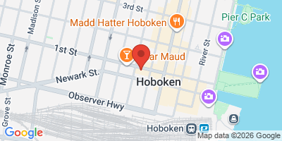 Map showing location of Mulligan's Pub