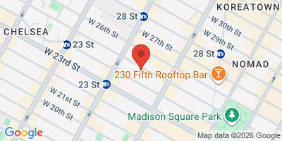 Map showing location of Smithfield Hall NYC