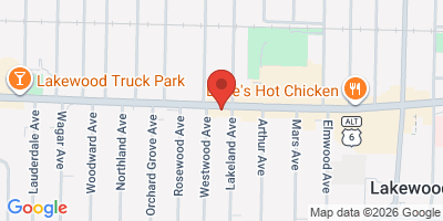 Map showing location of Merry Arts Pub & Grill