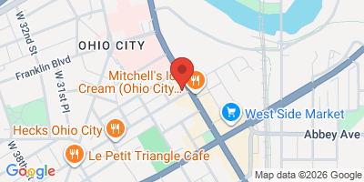 Map showing location of The Old Angle Tavern