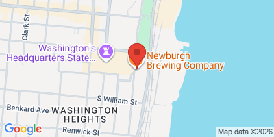 Map showing location of Newburgh Brewing Company