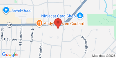 Map showing location of The Can Bar Naperville