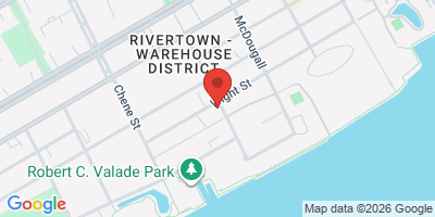 Map showing location of Atwater Brewery & Tap House