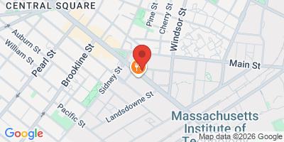 Map showing location of Miracle of Science Bar + Grill