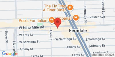 Map showing location of Sidecar Slider Bar - Ferndale