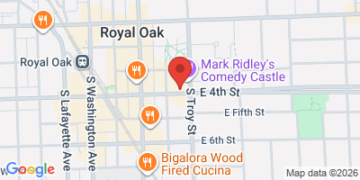 Map showing location of The Royal Oak Brewery