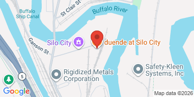 Map showing location of duende at Silo City