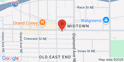 Map showing location of Logan's Alley