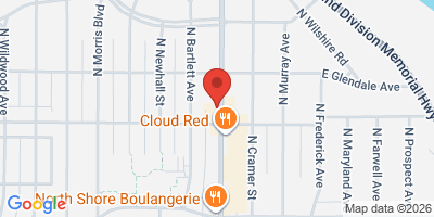 Map showing location of Three Lions Pub