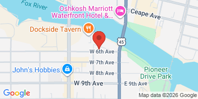 Map showing location of Greene's Pour House at the Granary