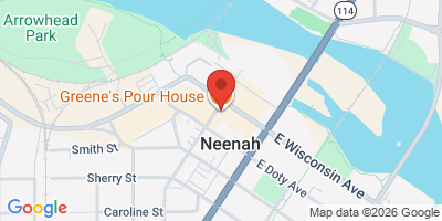 Map showing location of Green's Pour House