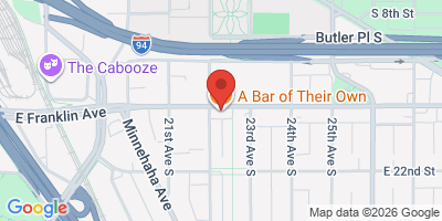 Map showing location of A Bar of Their Own
