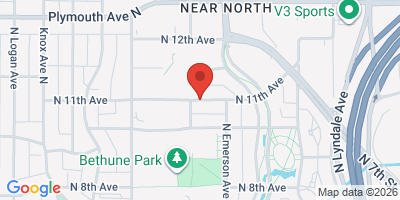 Map showing location of Fremont Avenue North