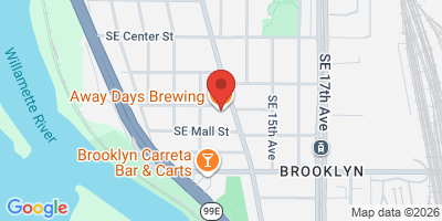 Map showing location of Away Days Brewery