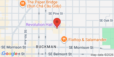 Map showing location of Show Bar at Revolution Hall