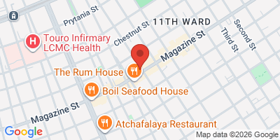 Map showing location of Rendezvous Tavern