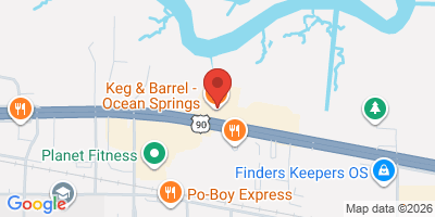 Map showing location of Keg and Barrel