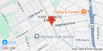 Map showing location of Dave's Pub