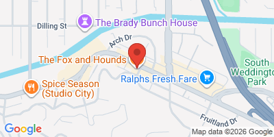 Map showing location of The Fox and Hounds