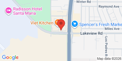 Map showing location of Fire & Vice Santa Maria