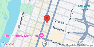 Map showing location of The Brass Door