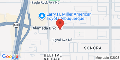 Map showing location of Santa Fe Brewing Company - Tin Can Alley ABQ Taproom