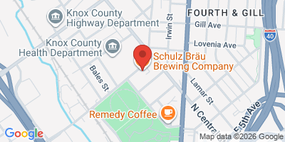 Map showing location of Schulz Bräu Brewing Company