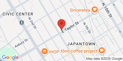 Map showing location of Jack's