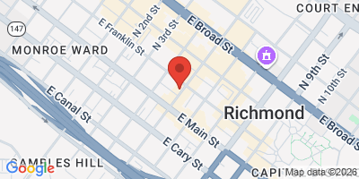 Map showing location of Penny Lane Pub