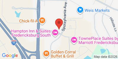 Map showing location of Legends Grille