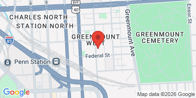 Map showing location of Guilford Hall Brewery