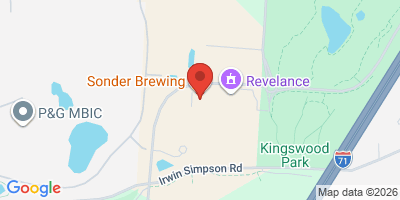 Map showing location of Sonder Brewing