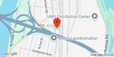 Map showing location of Mr. G's Sportsbar