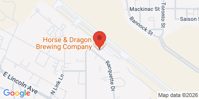 Map showing location of Horse and Dragon Brewing Company