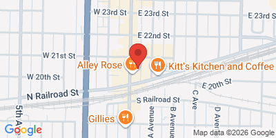 Map showing location of Fanatics Sports Bar