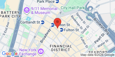 Map showing location of  Carragher’s Bar & Boot Room NYC