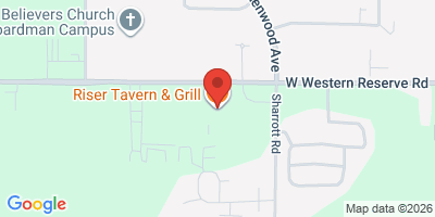 Map showing location of Riser Tavern & Grill
