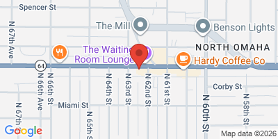 Map showing location of Barchen Beer Garden