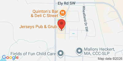 Map showing location of Jerseys Downtown