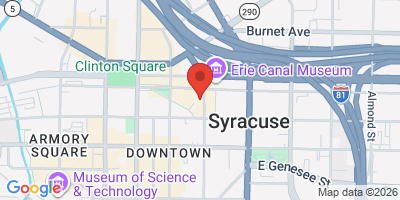 Map showing location of Wolff's Biergarten